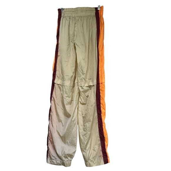FP Movement Colorblock Track Pants Beige Orange Maroon XS Athleisure Lightweight - Picture 1 of 8